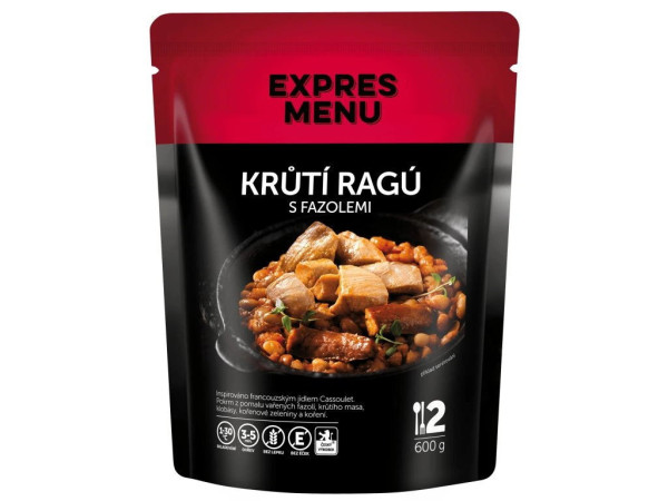 Expres Menu Krůtí ragú s fazolemi - 2 porce - 600g
