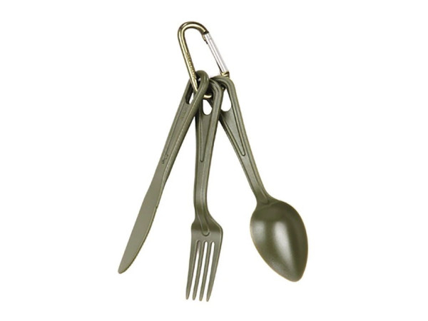 Příbor 3dílný Lexan s karabinkou