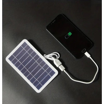 Nabíječka solární 2W 94x157mm, USB kabel součástí balení