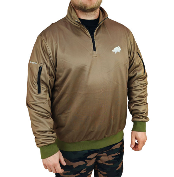 Mikina béžová SMILODON polyester, L
