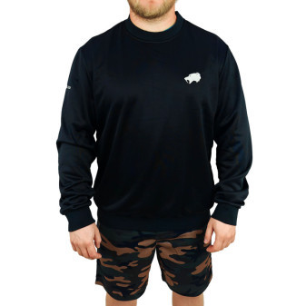 Mikina černá SMILODON polyester, XL
