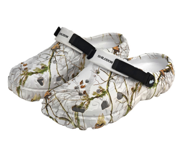 Nazouváky gumové SMILODON, bílá lesní kamufláž, 38
