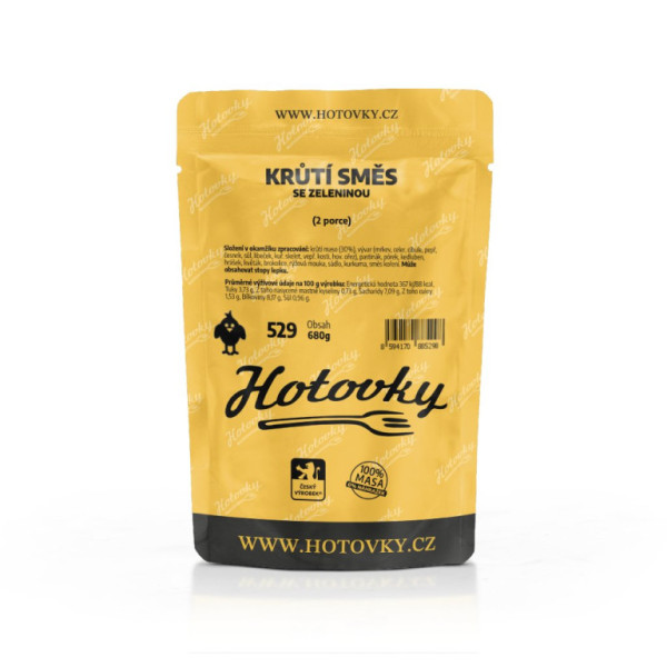 Hotovky Krůtí směs se zeleninou - 2 porce - 680 g
