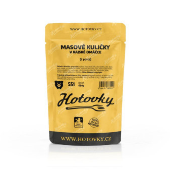 Hotovky Masové kuličky v rajské omáčce - 2 porce - 680 g