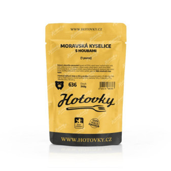 Hotovky Moravská kyselice s houbami - 1 porce - 340 g