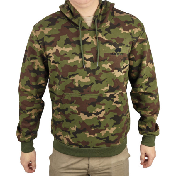 Mikina s kapucí maskáčová, Smilodon, S