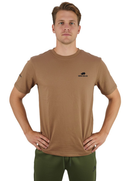 Tričko hnědé, 100% bavlna, Smilodon, M