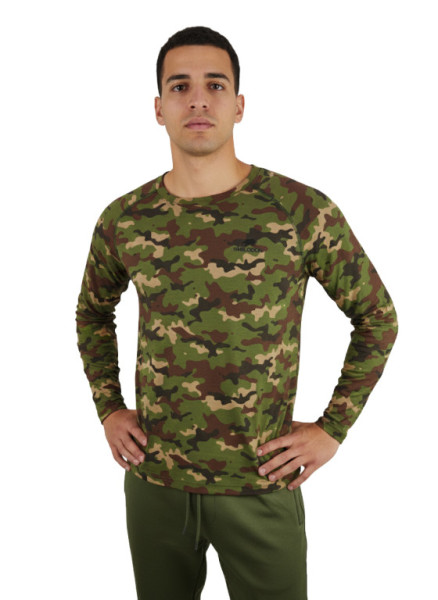 Tričko maskáčové, dlouhý rukáv, 100% bavlna, Smilodon, XL