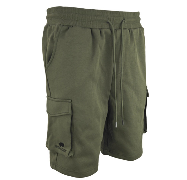 Kraťasy teplákové olivové, Smilodon, M