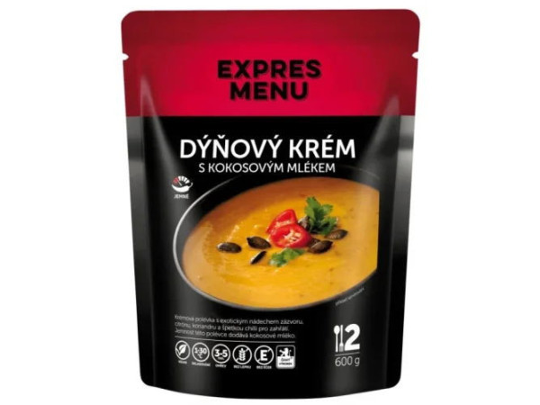 Expres Menu Dýňový krém s kokosovým mlékem - 2 porce - 600g