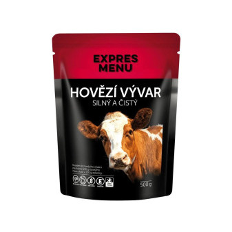 Expres Hovězí vývar - silný a čistý - 2 porce - 500g