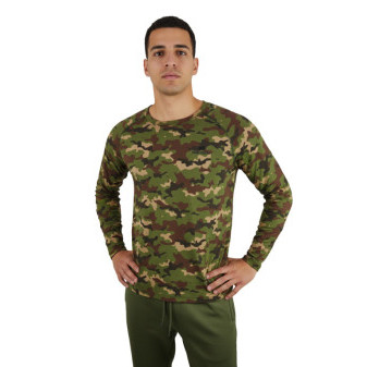 Tričko maskáčové, dlouhý rukáv, 100% bavlna, Smilodon, XXXL