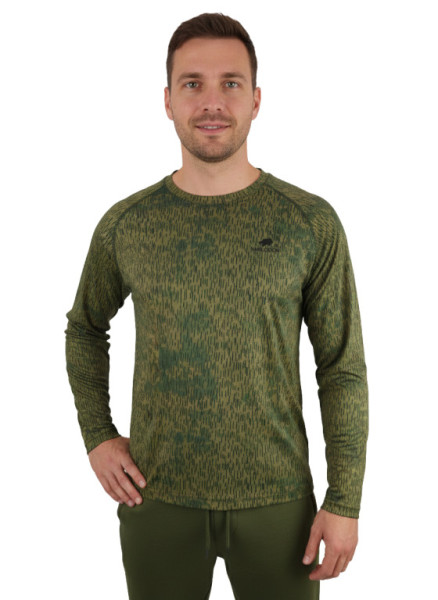 Tričko maskáčové jehličí, dlouhý rukáv, 100% bavlna, Smilodon, XXXL