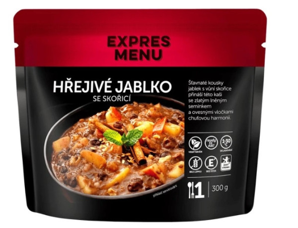 Expres Menu Hřejivé jablko se skořicí - 1 porce 300g