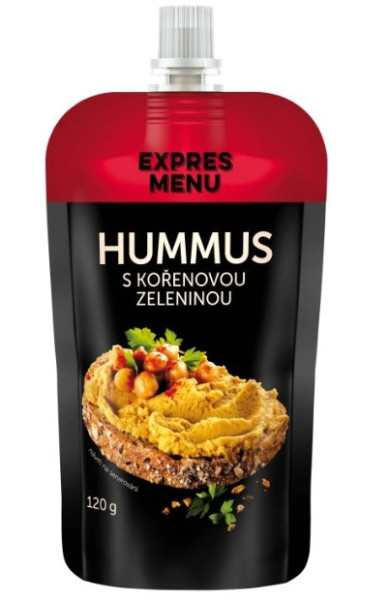 Expres Menu Hummus s kořenovou zeleninou (Pomazánka cizrnová) - 1 porce 120g