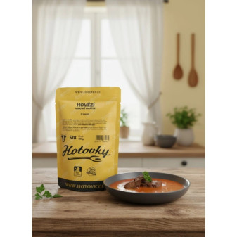 Hotovky Bezlepkové - Hovězí v rajské omáčce - 1 porce - 340 g