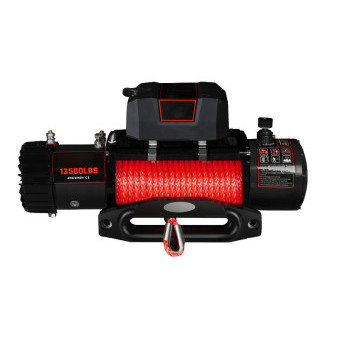 Elektrický naviják 6,1t pro off-road vozidla - ocelové lano 24 m, 12/24 V